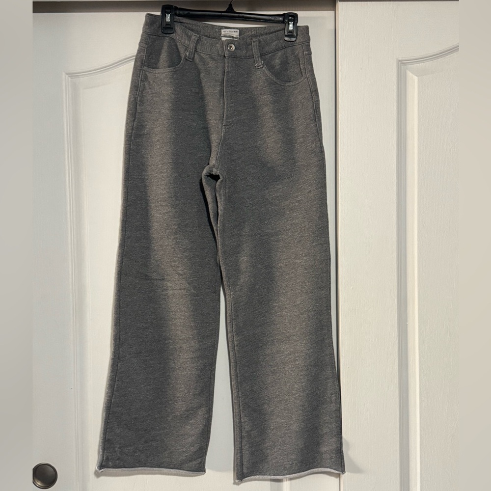 Rag & Bone Heather Gray Straight Sweat Pants with 4 Pockets SIZE M